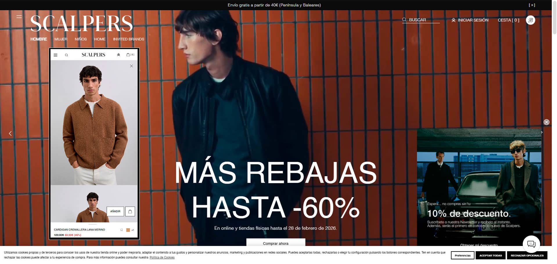 Diseño personalizado de tienda Shopify en sector moda